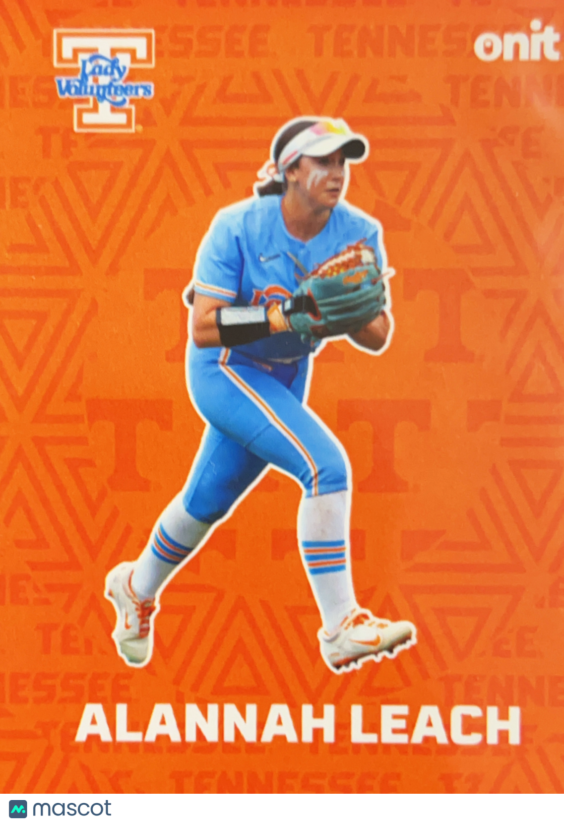 2026 ONIT Tennessee Lady Volunteers Softball Alannah Leach #F-1