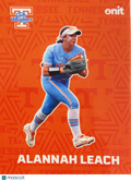 2026 ONIT Tennessee Lady Volunteers Softball Alannah Leach #F-1