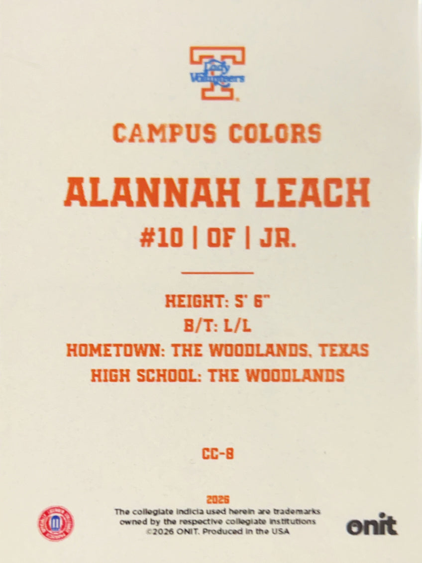 2026 ONIT Campus Colors Alannah Leach #CC-8