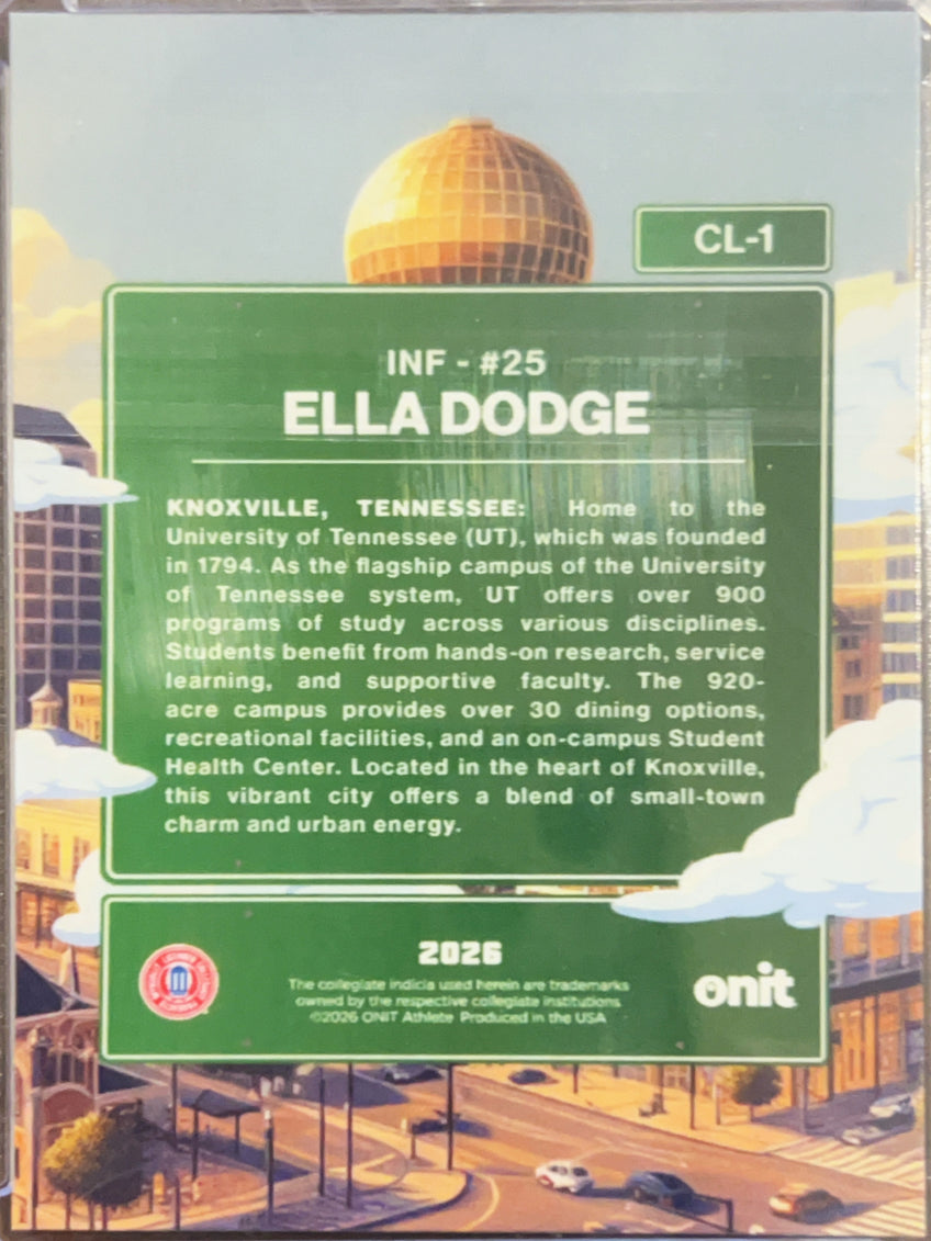 2026 Onit City Limits Knoxville Ella Dodge #CL-1 Holo Daytime