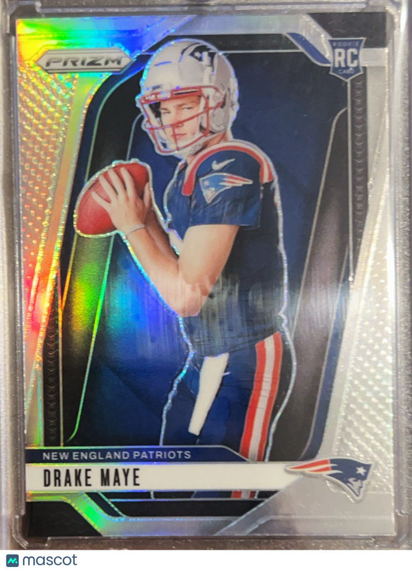 2024 Panini Prizm Drake Maye #12 Silver RC