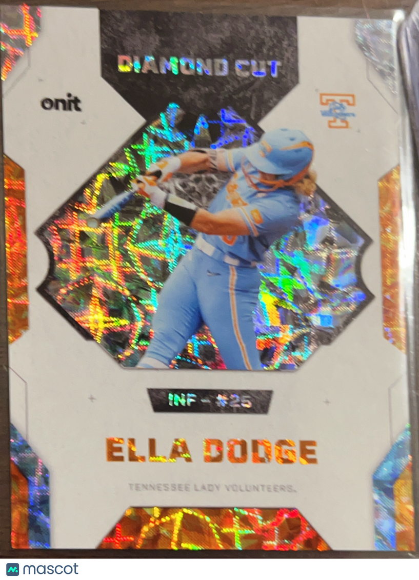 2026 Onit Diamond Cut Ella Dodge #DC-1 Orange Cracked Ice