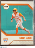 2026 ONIT Tennessee Lady Volunteers Softball Gabby Leach #B-9