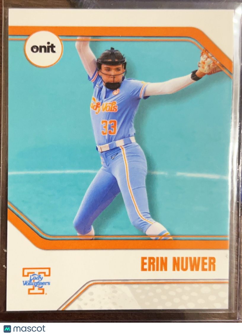2026 ONIT Tennessee Lady Vols Softball Erin Nuwer #B-8