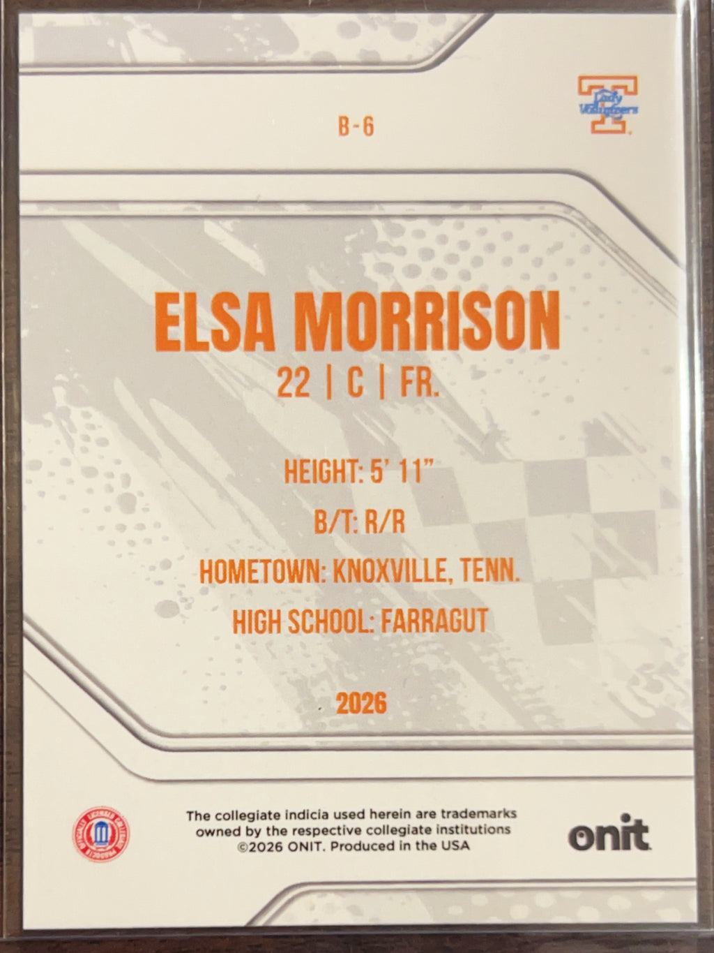 2026 ONIT Elsa Morrison #B-6