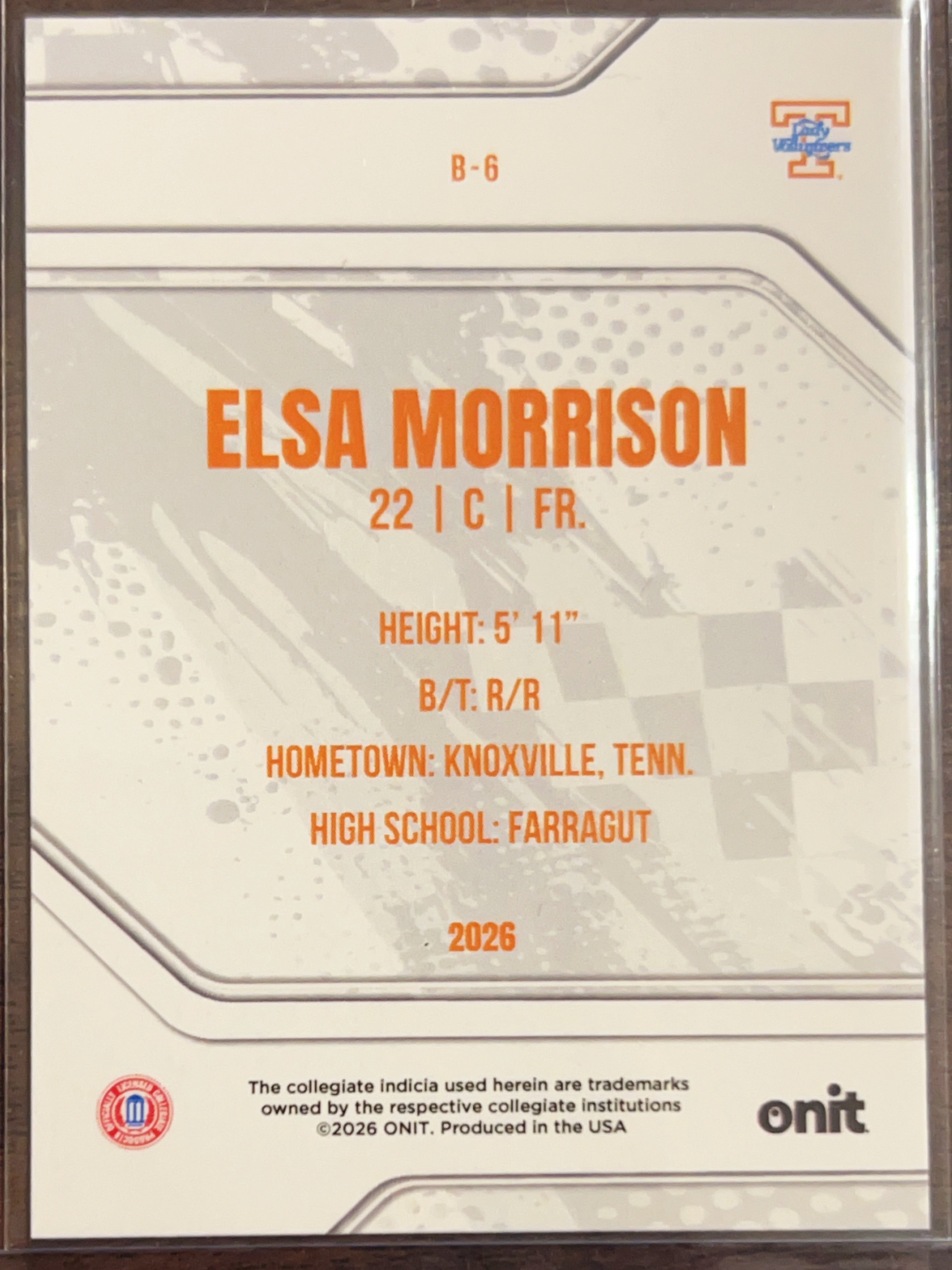 2026 ONIT Elsa Morrison #B-6