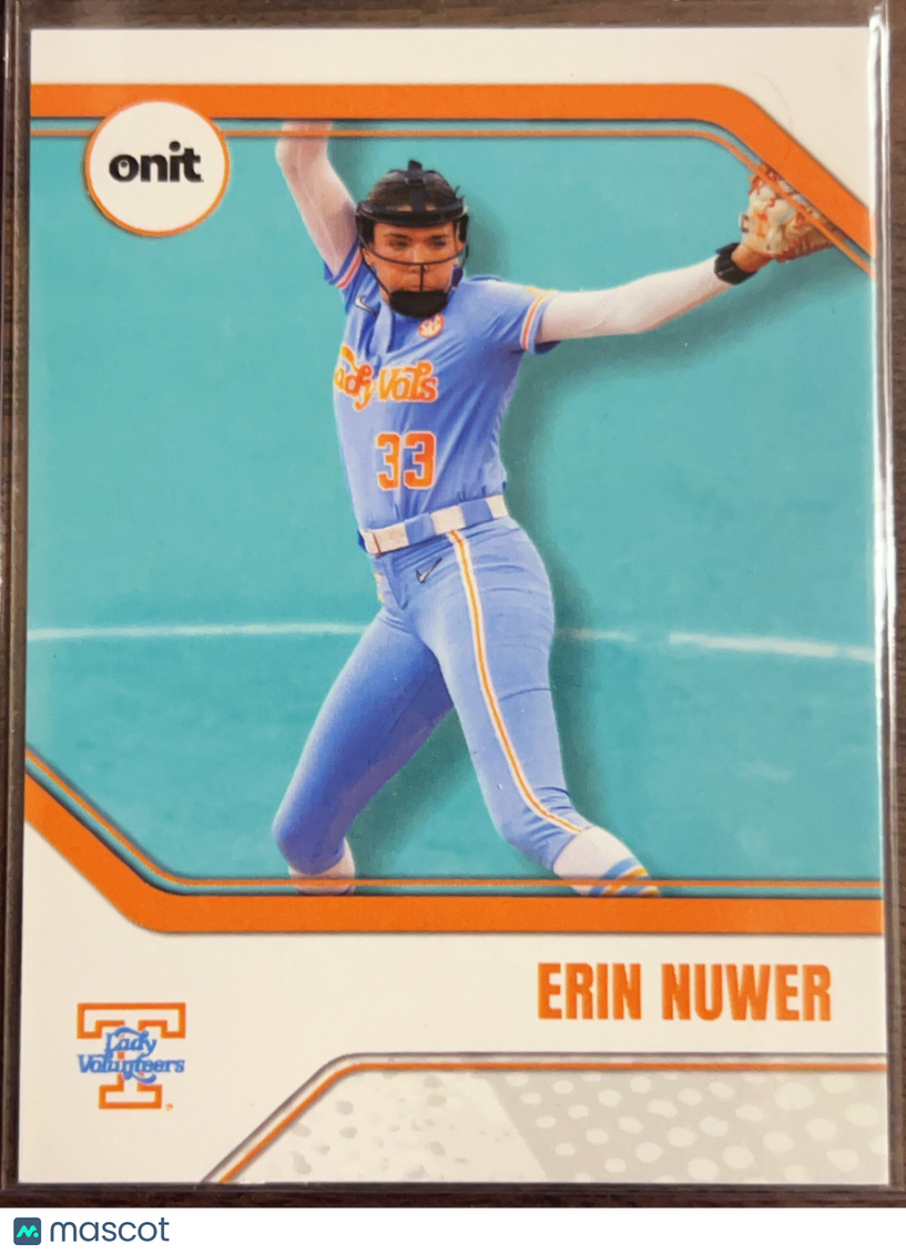 2026 ONIT Tennessee Lady Volunteers Erin Nuwer #B-8