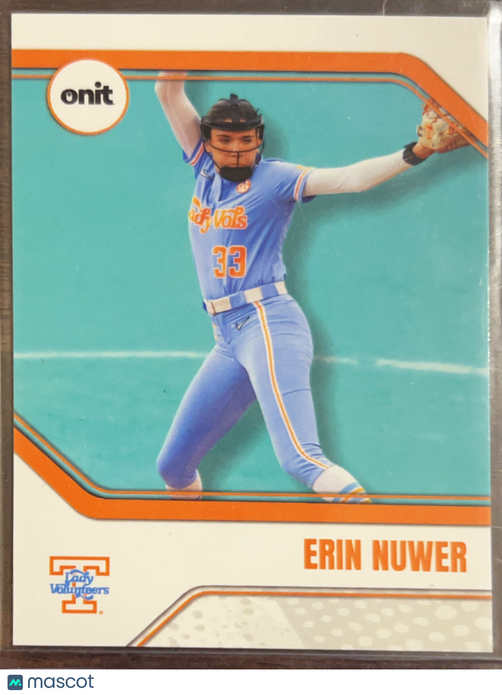 2026 ONIT Tennessee Lady Volunteers Erin Nuwer #B-8