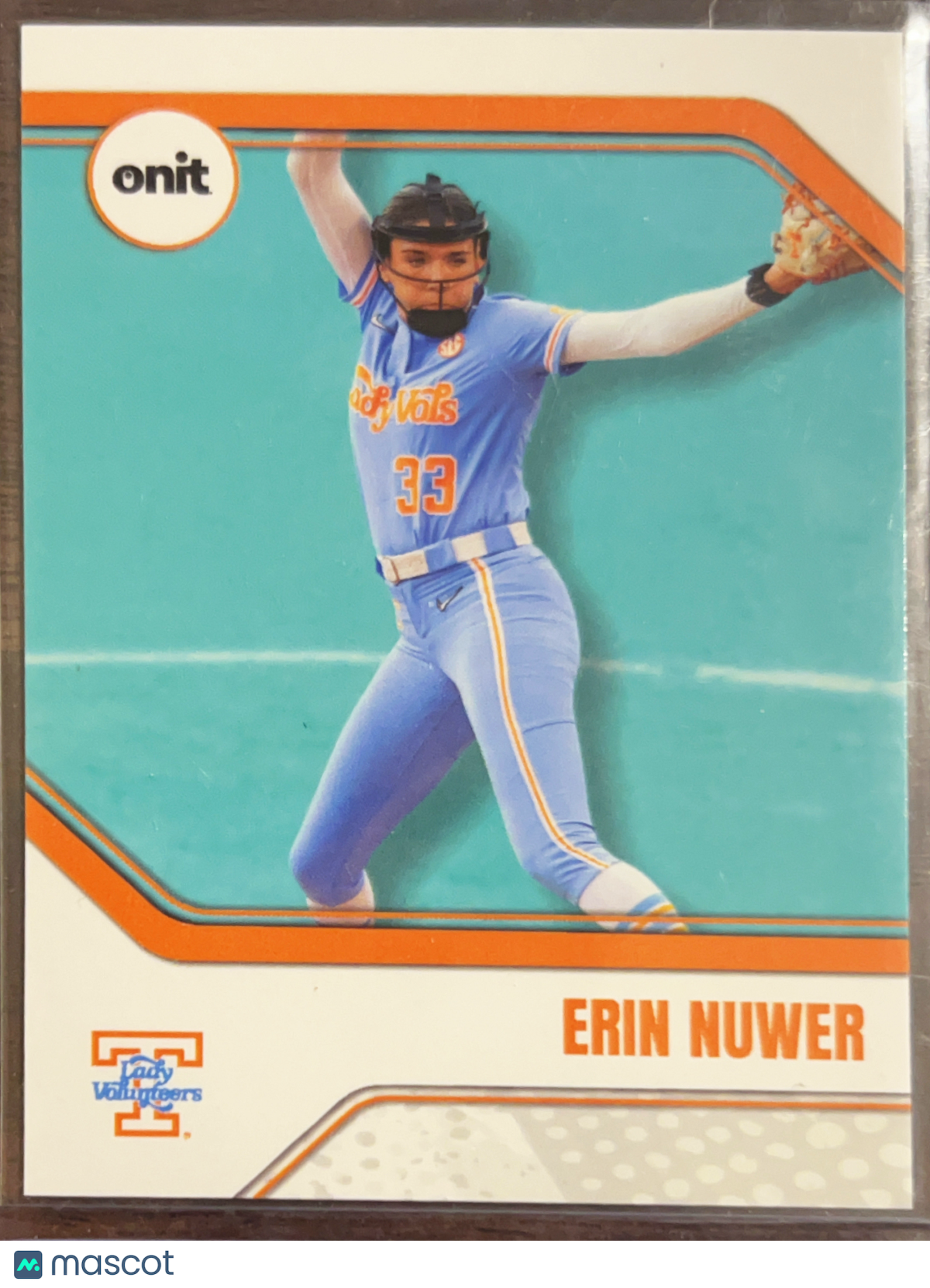 2026 ONIT Tennessee Lady Volunteers Erin Nuwer #B-8