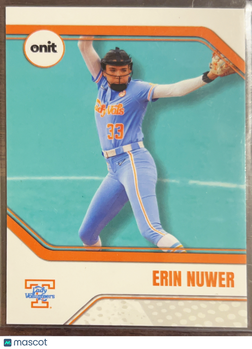 2026 ONIT Tennessee Lady Volunteers Erin Nuwer #B-8