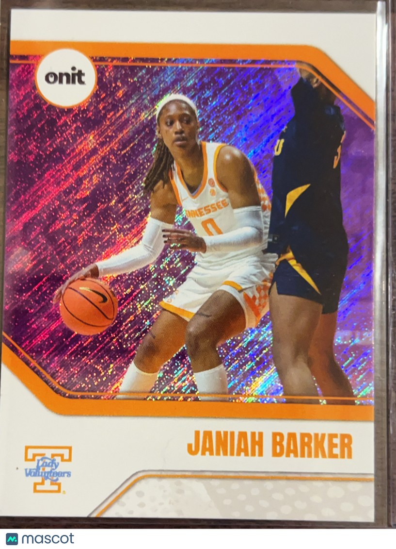 2025 ONIT Tennessee Lady Volunteers Janiah Barker #B-4 Purple Sparkle