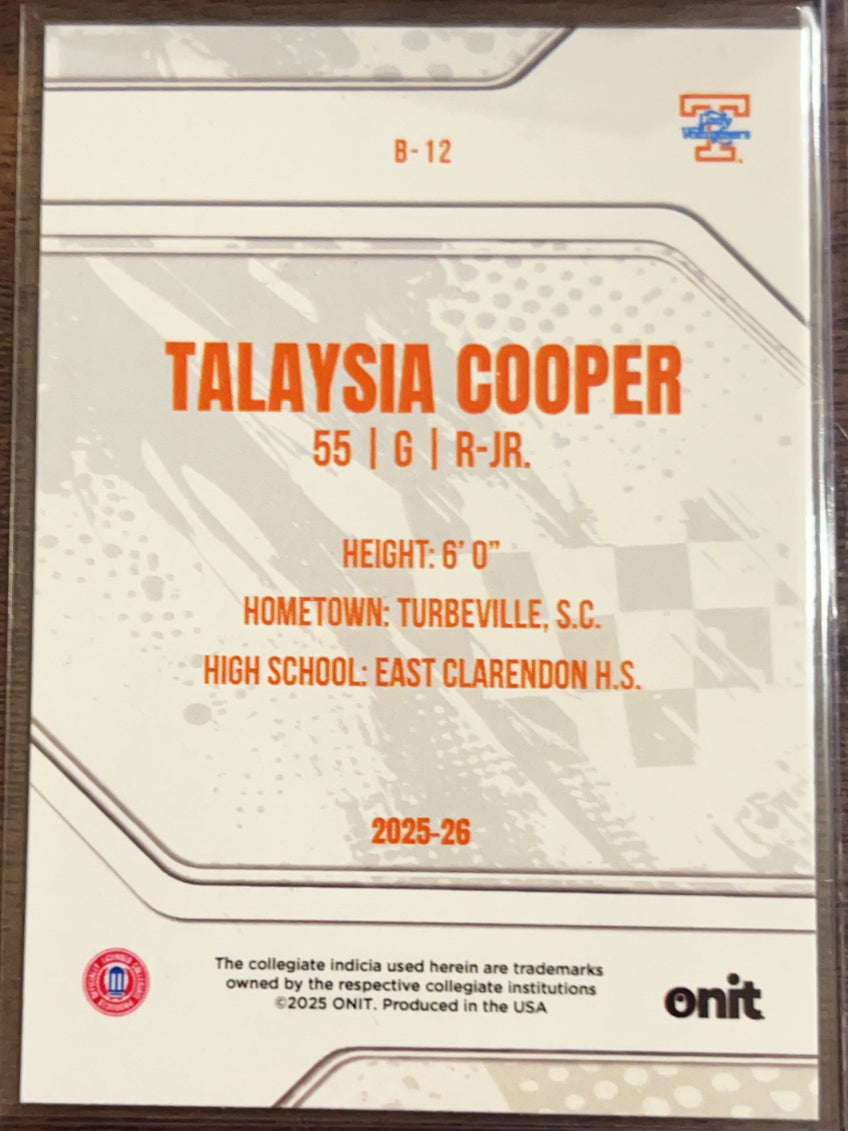 2025 ONIT Talaysia Cooper #B-12