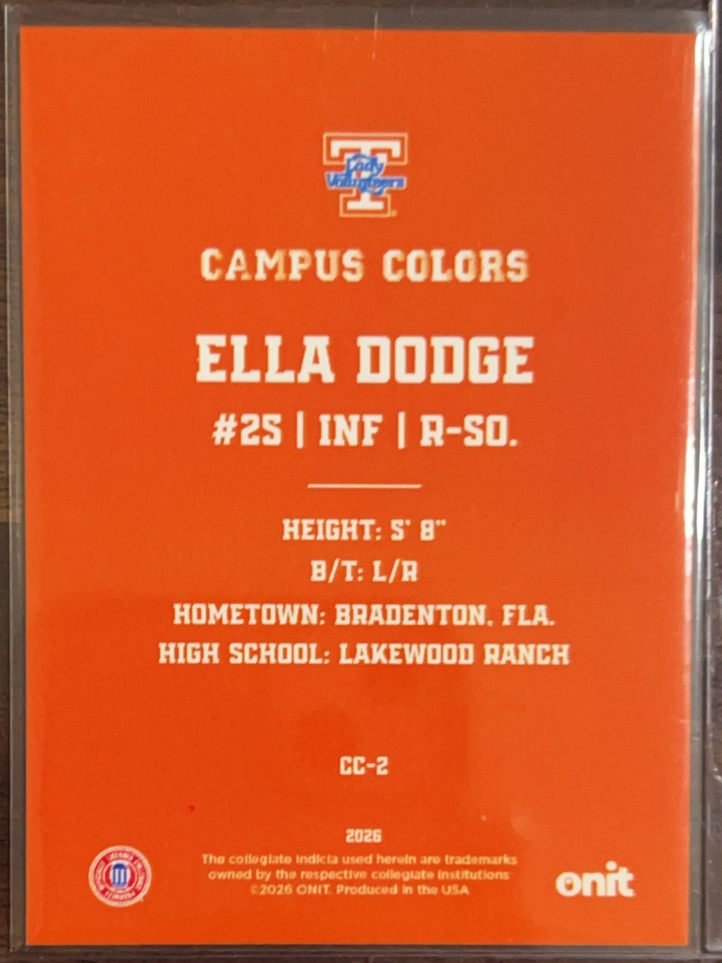 2026 ONIT Campus Colors Ella Dodge #CC-2