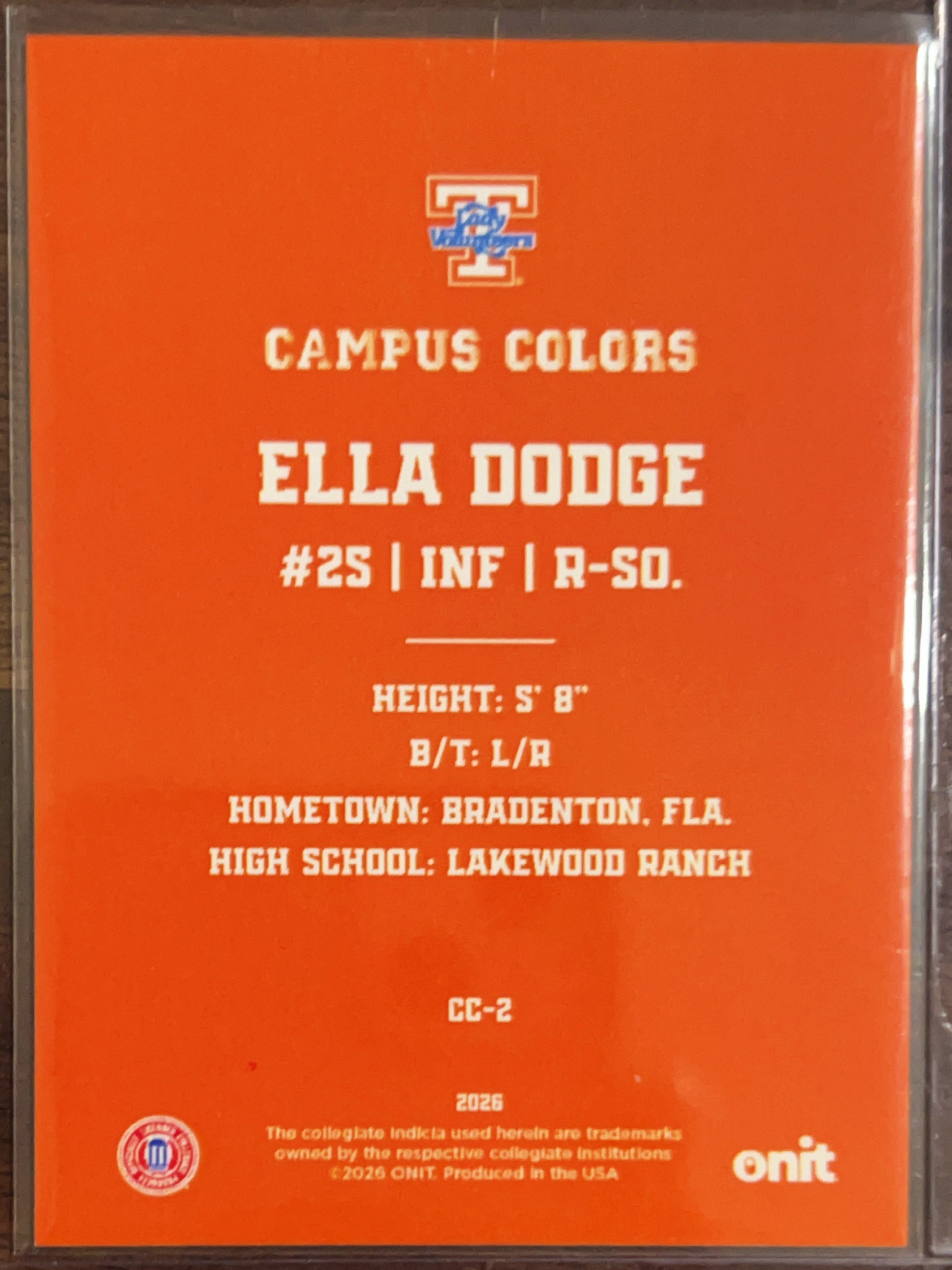 2026 ONIT Campus Colors Ella Dodge #CC-2