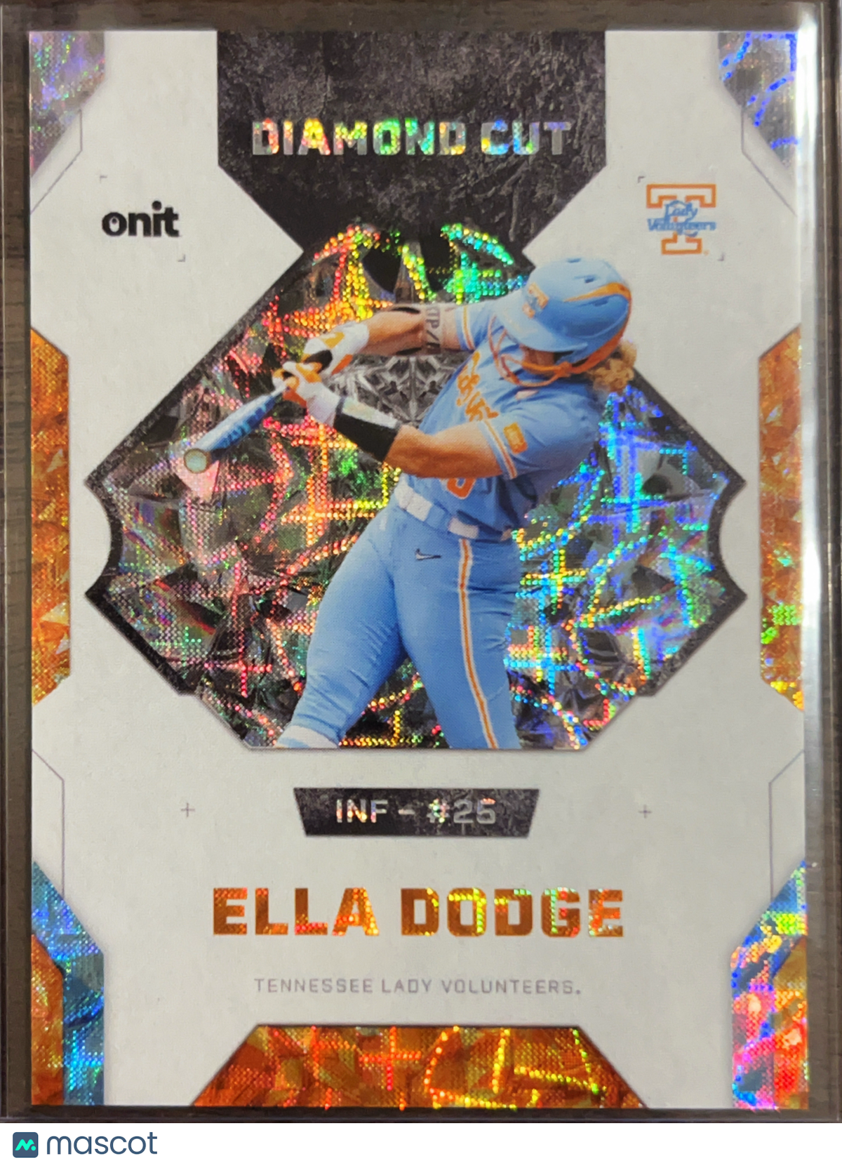 2026 ONIT Diamond Cut Ella Dodge #DC-1 Orange Cracked Ice