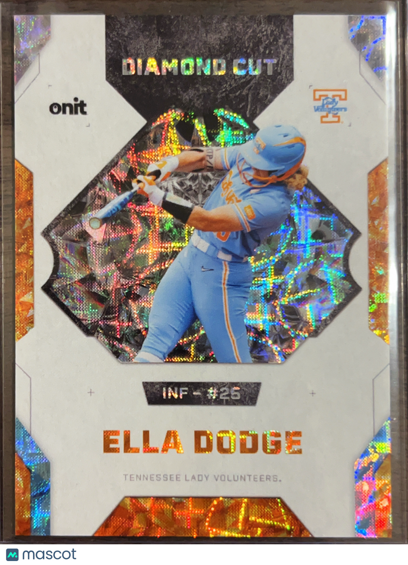 2026 ONIT Diamond Cut Ella Dodge #DC-1 Orange Cracked Ice