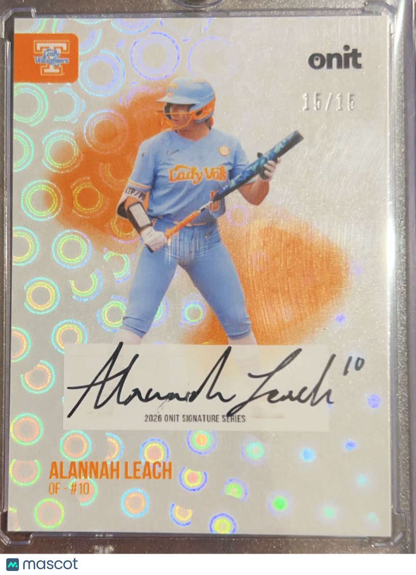 2025 ONIT Signature Series Alannah Leach #S-1 Circle Prizm /16