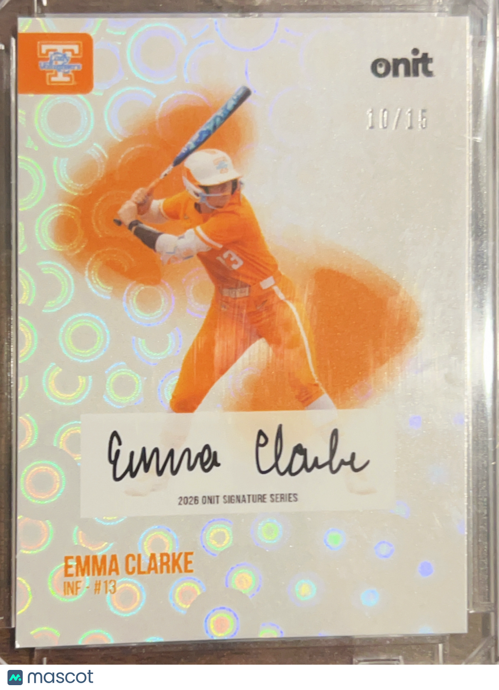 2023 Onit Signature Series Emma Clarke #S-4 Holo /15 Auto