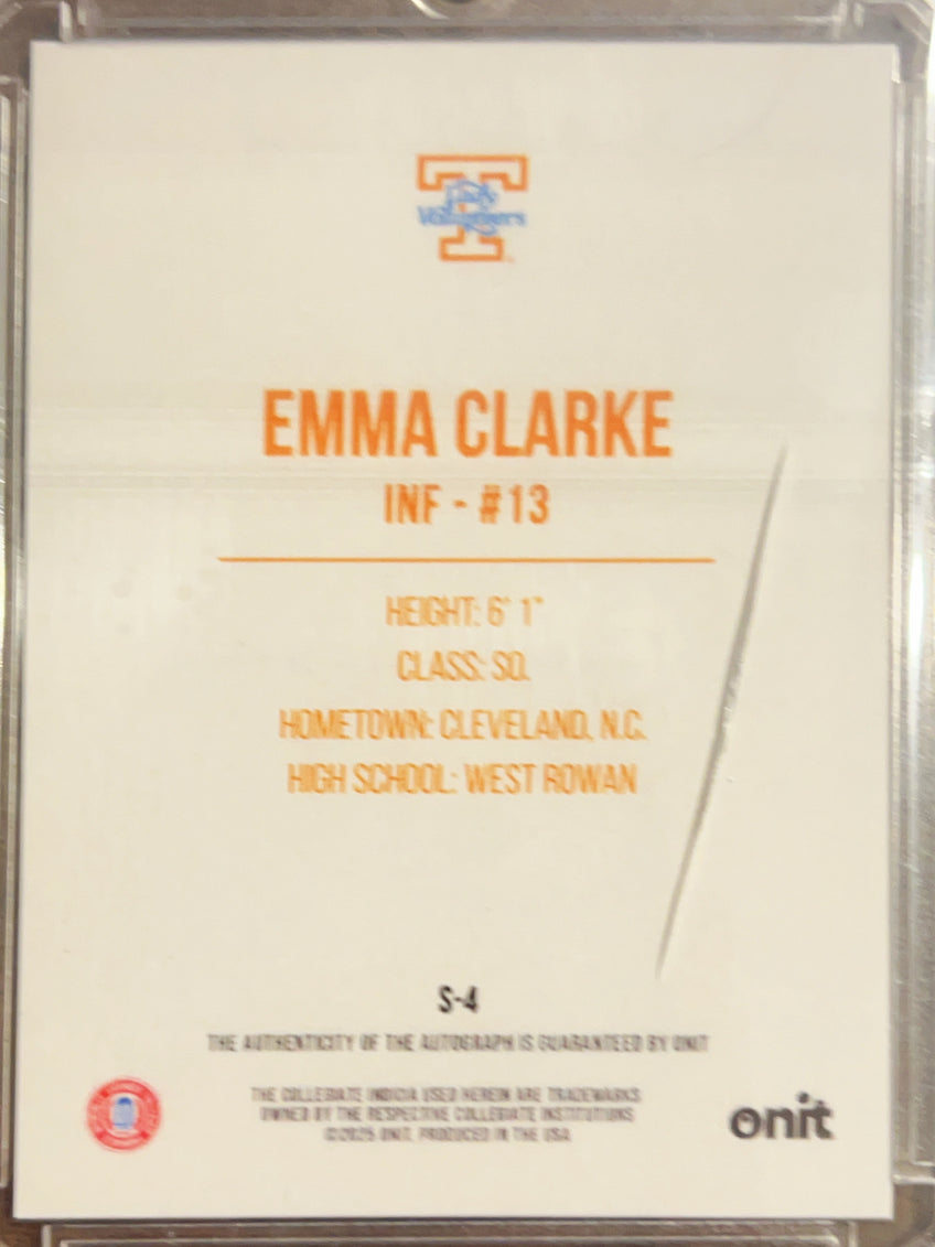 2023 Onit Signature Series Emma Clarke #S-4 Holo /15 Auto