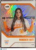 2026 ONIT Tennessee Lady Vols Softball Makenzie Butt #B-14 Orange Sparkle /49