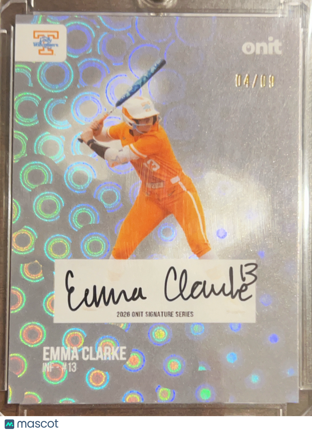 2025 Onit Signature Series Emma Clarke #S-4 Holo /09 Auto