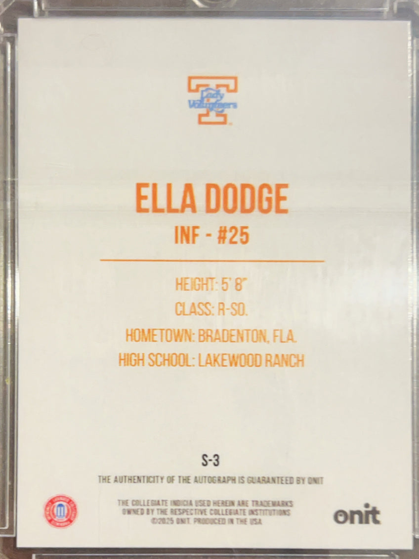 2025 ONIT Signature Series Ella Dodge #S-3 Orange Shimmer /40