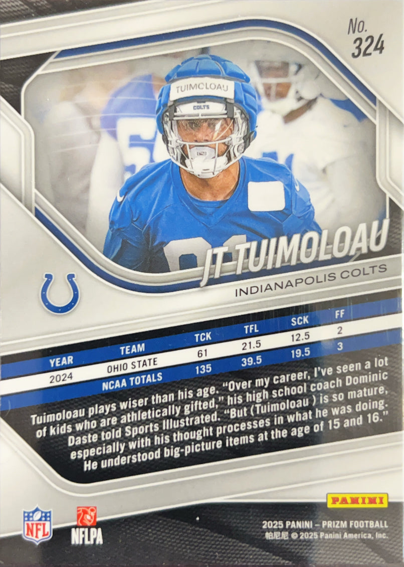 2025 Panini Prizm JT Tuimoloau #324 RC