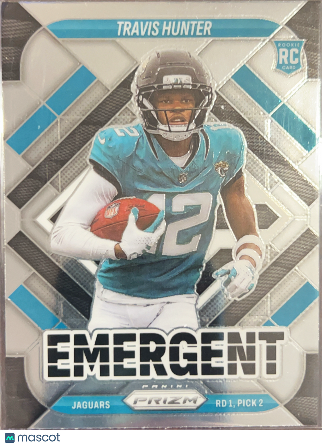2025 Panini Prizm Emergent Travis Hunter #12 Silver RC