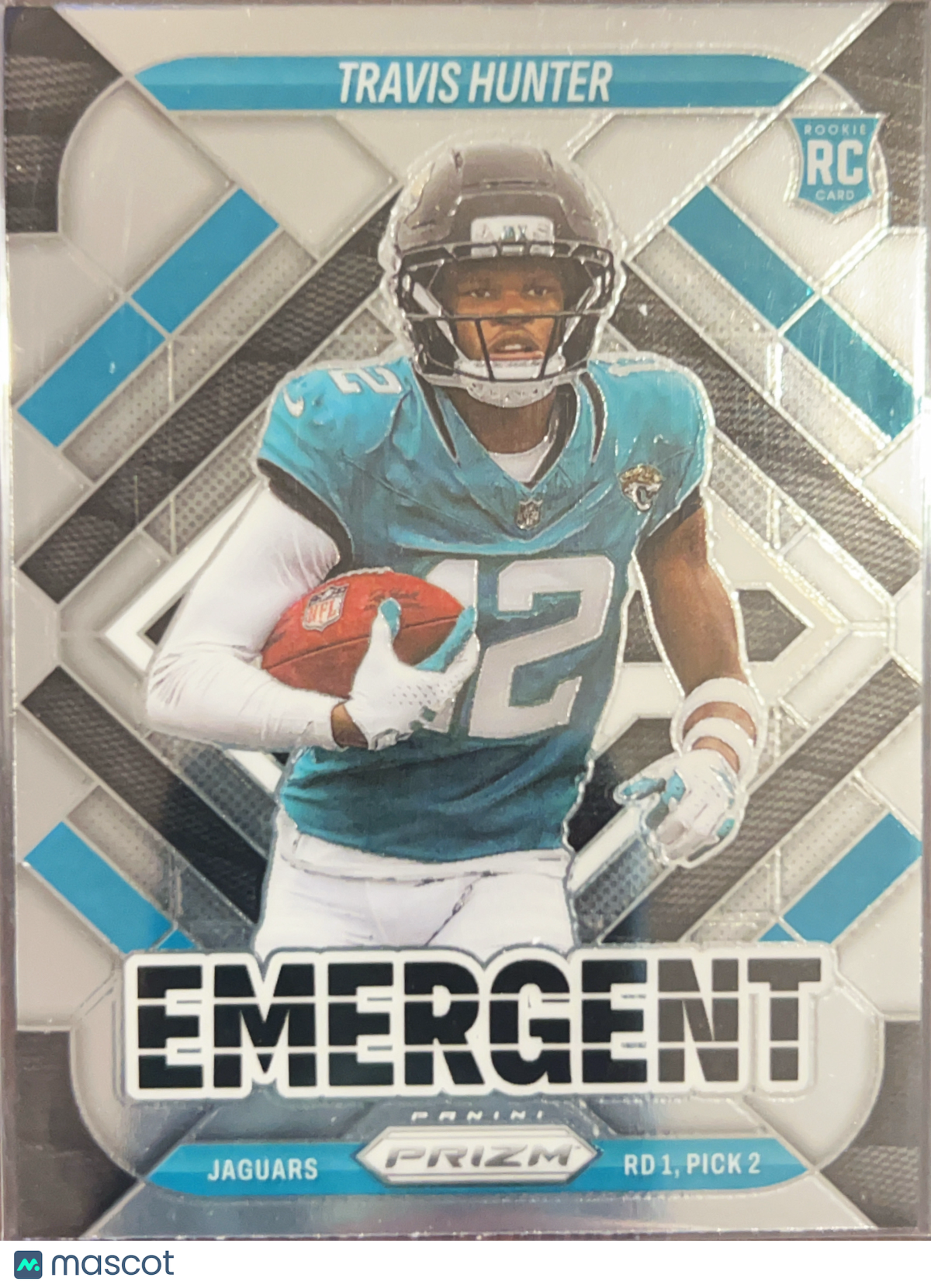 2025 Panini Prizm Emergent Travis Hunter #12 Silver RC
