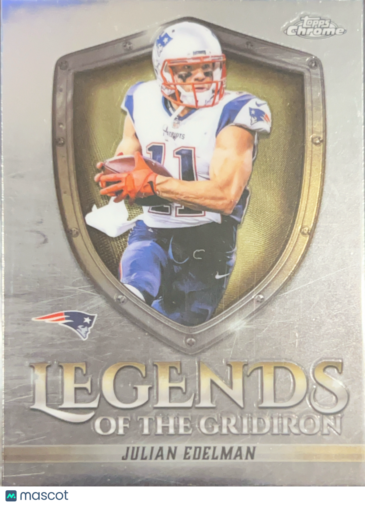 2025 Topps Chrome Legends of the Gridiron Julian Edelman #LOG-24