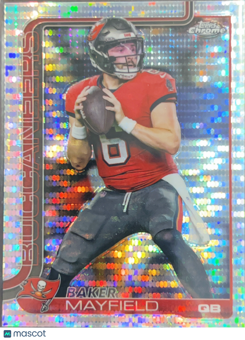 2025 Topps Chrome Baker Mayfield #281 Pulsar Refractor