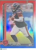 2025 Topps Chrome Shemar Turner #303 Red White and Blue Refractor RC