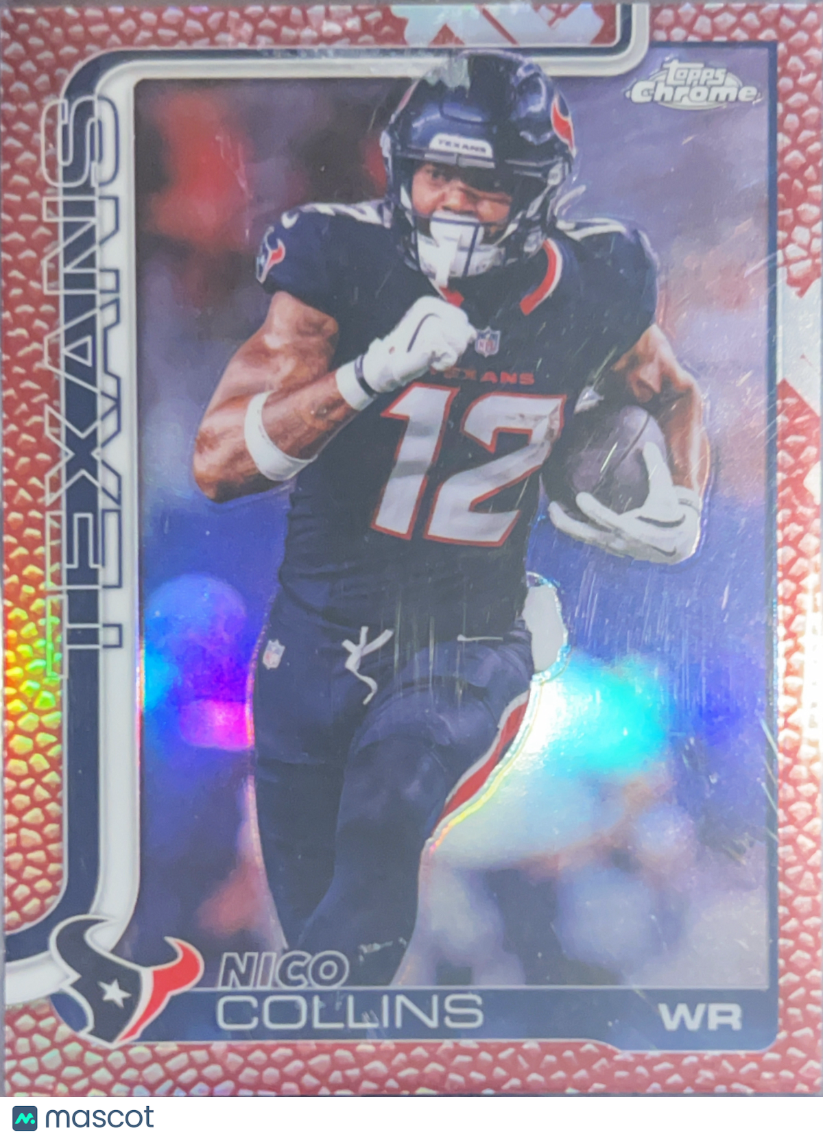 2025 Topps Chrome Nico Collins #115 Red Prizm