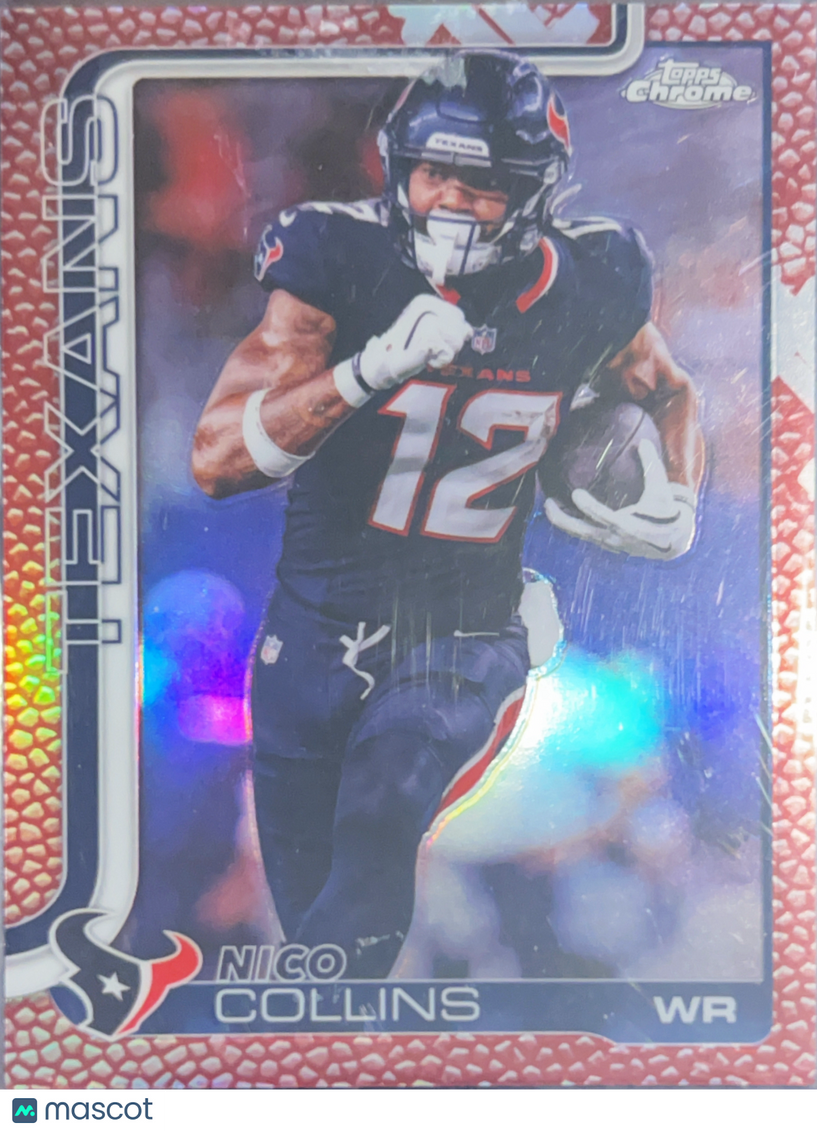 2025 Topps Chrome Nico Collins #115 Red Prizm
