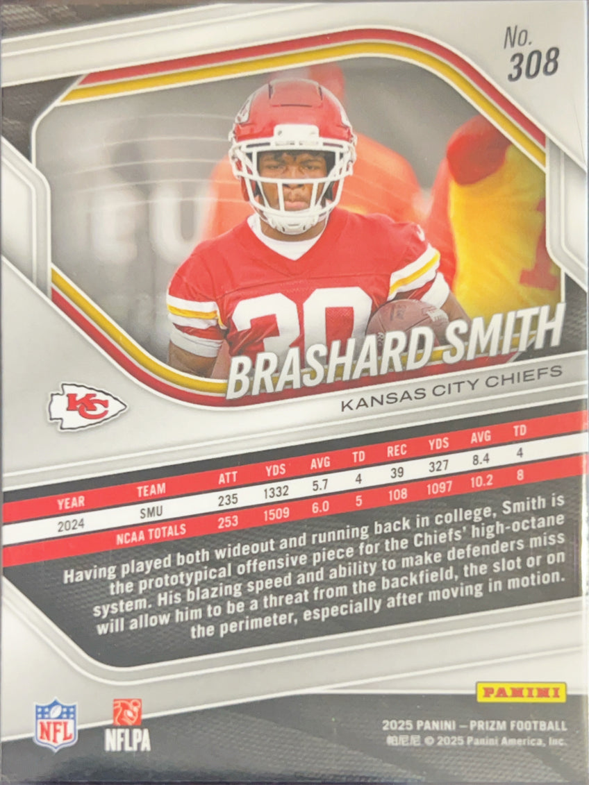 2025 Panini Prizm Brashard Smith #308 RC