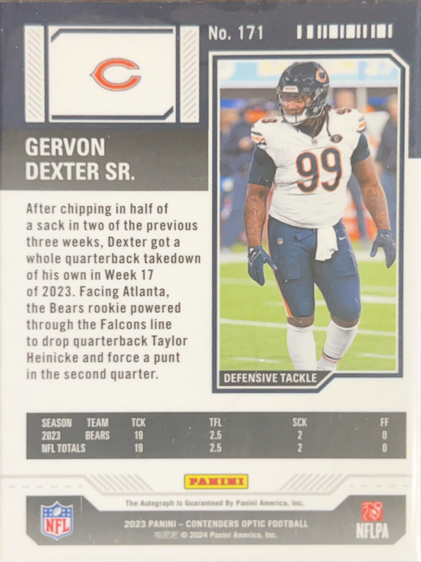 2024 Panini Contenders Optic Gervon Dexter Sr. #171 RC