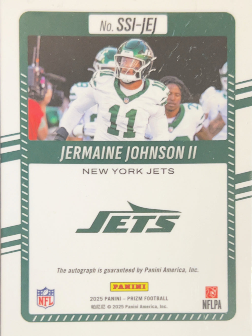2025 Panini Prizm Significant Signatures Jermaine Johnson II #SSI-JEJ Silver Auto