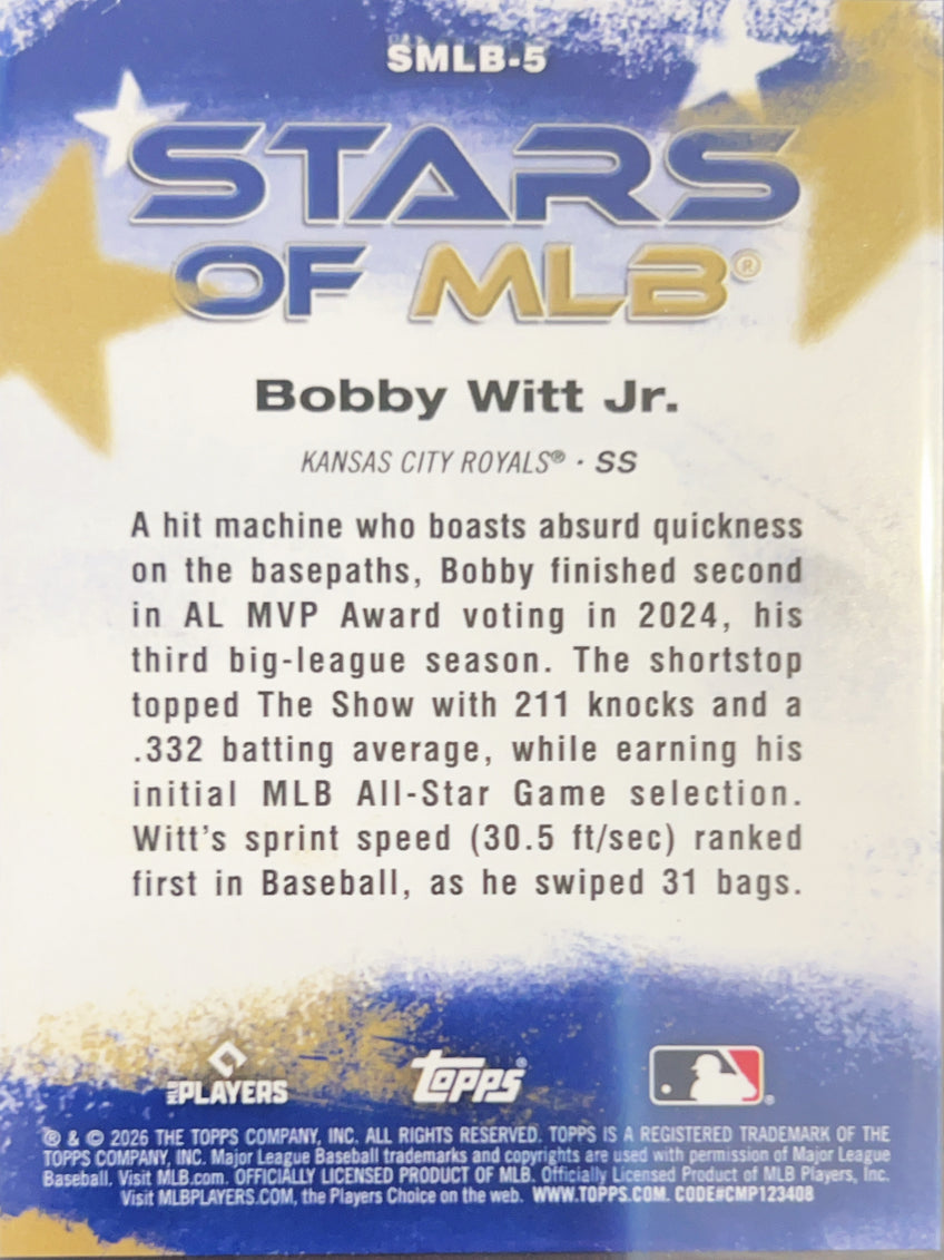 2026 Topps Stars of MLB Bobby Witt Jr. #SMLB-5