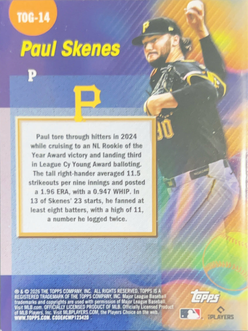 2026 Topps Titans of the Game Paul Skenes #TOG-14