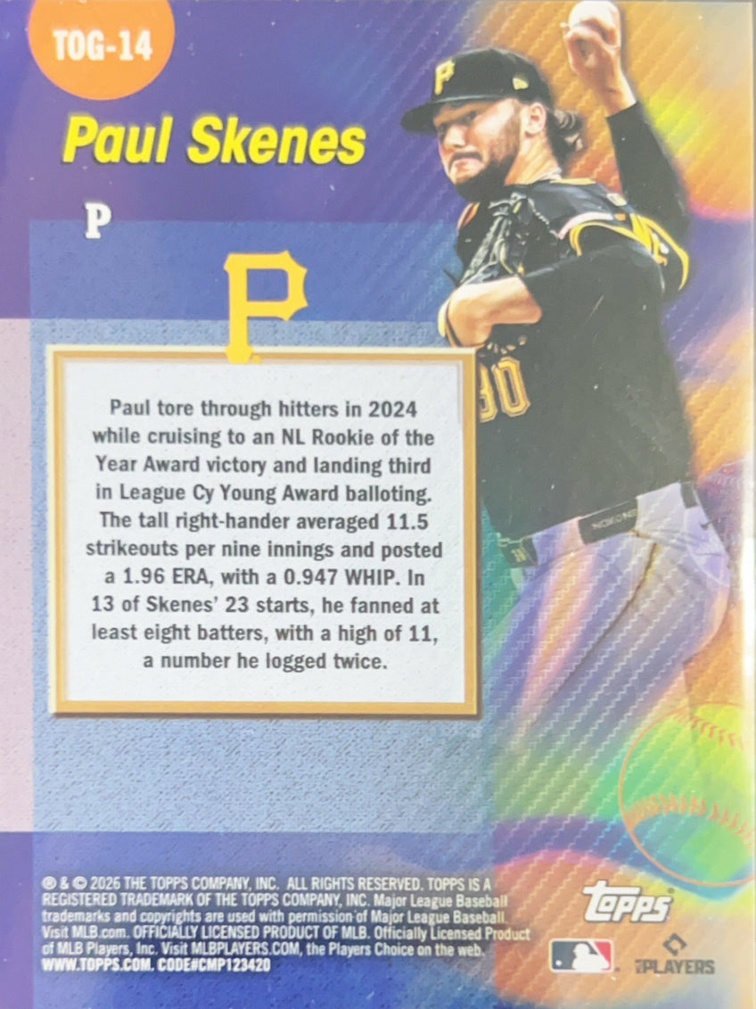 2026 Topps Titans of the Game Paul Skenes #TOG-14