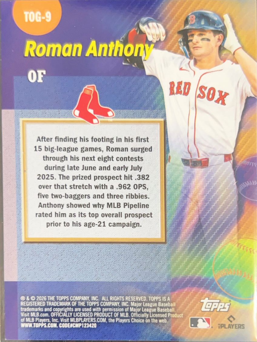2026 Topps Titans of the Game Roman Anthony #TOG-9 RC