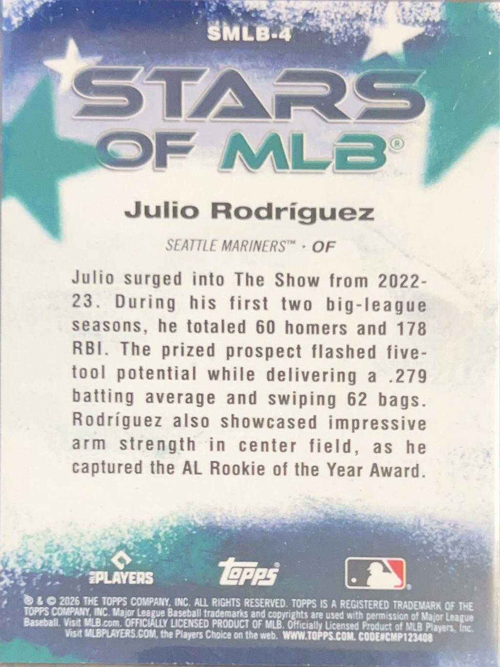 2026 Topps Stars of MLB Julio Rodríguez #SMLB-4