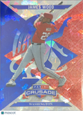 2025 Panini Crusade James Wood #78 Blue Red Prizm
