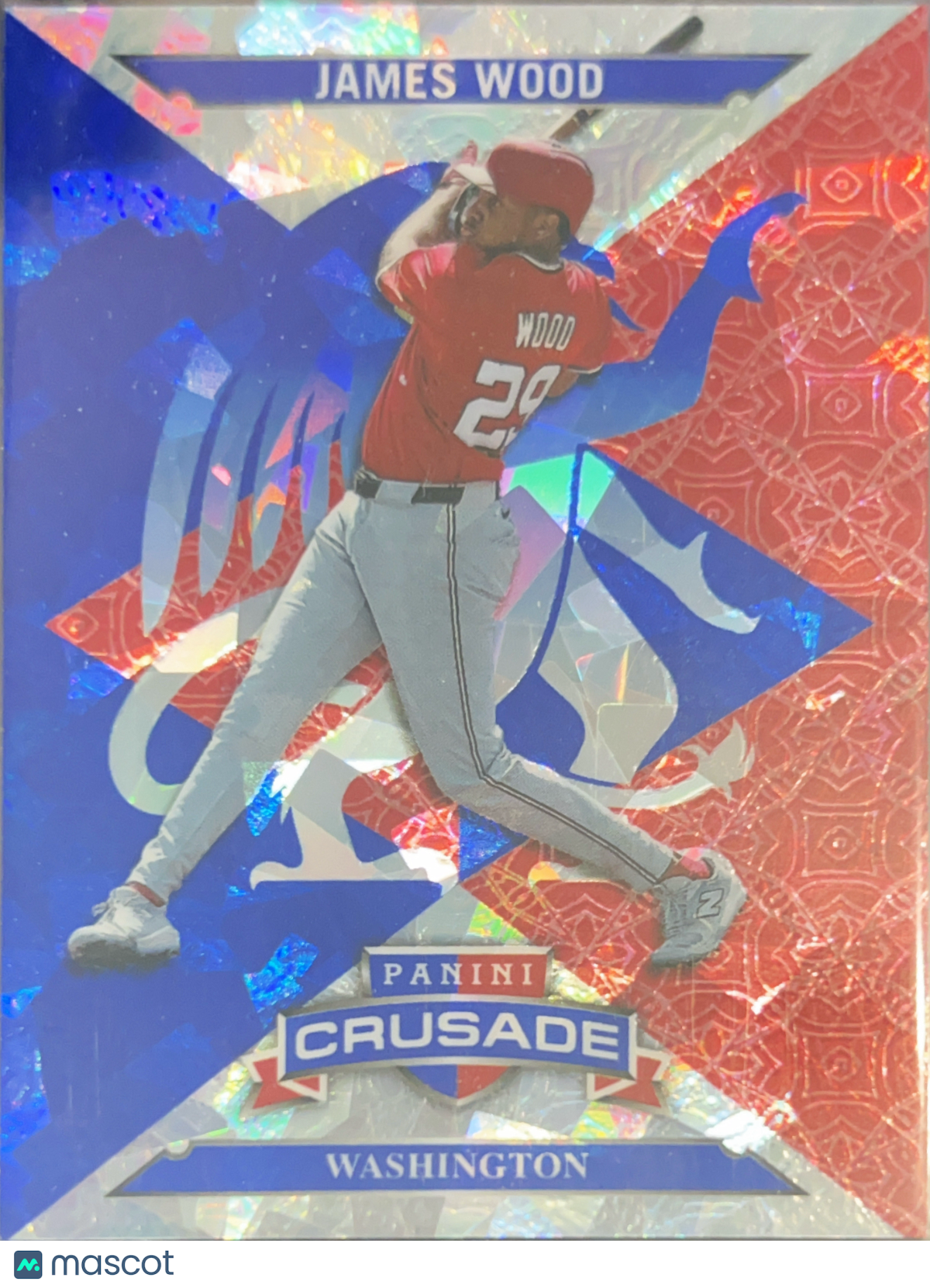 2025 Panini Crusade James Wood #78 Blue Red Prizm