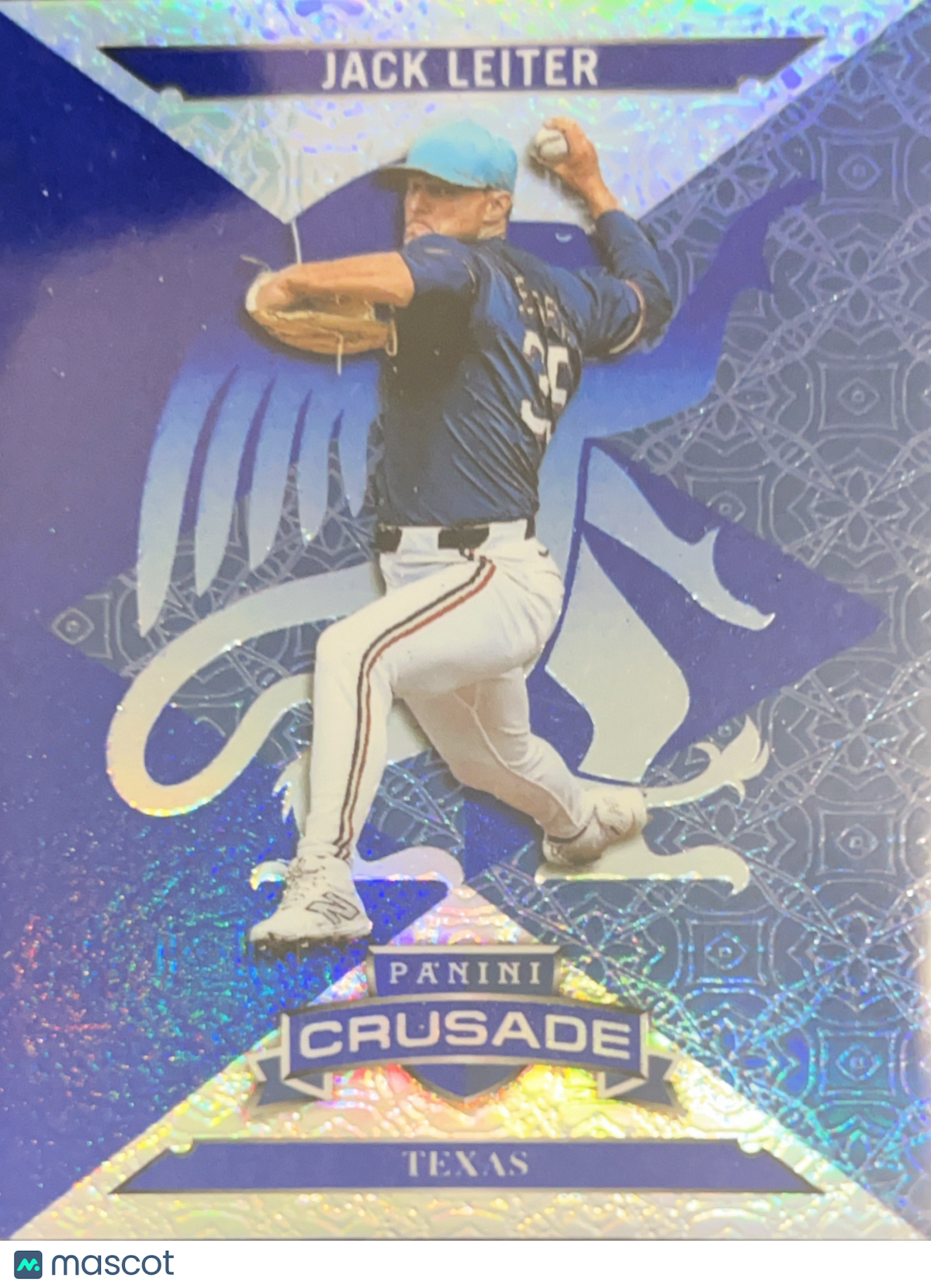 2025 Panini Crusade Baseball Jack Leiter #68 Blue Prizm