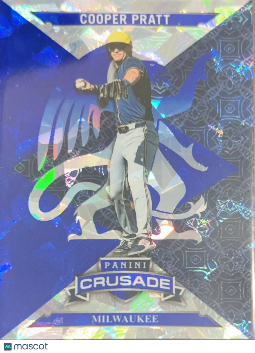 2025 Panini Crusade Cooper Pratt #20 Blue Prizm