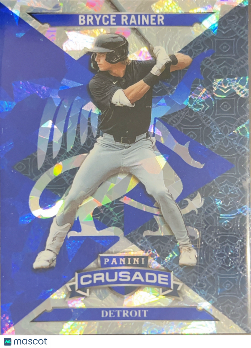 2025 Panini Crusade Bryce Rainer #36 Blue Prizm