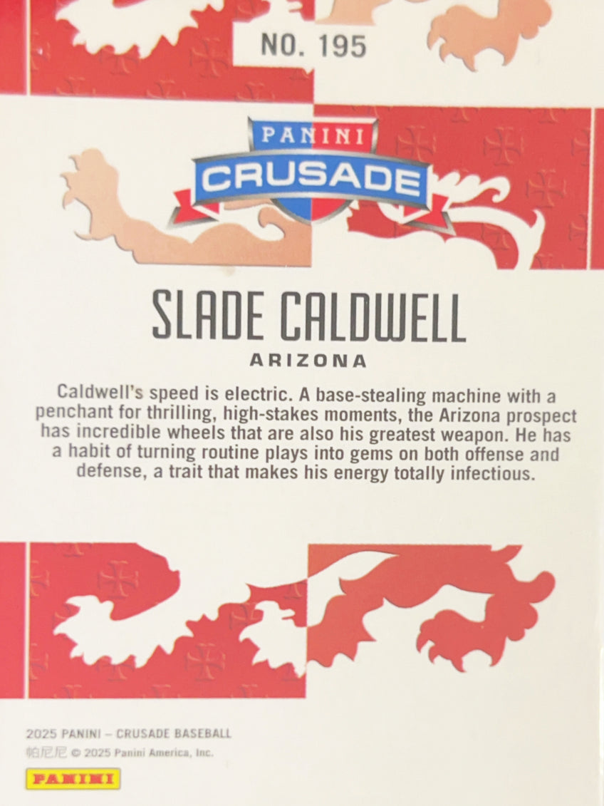 2025 Panini Crusade Baseball Slade Caldwell #195