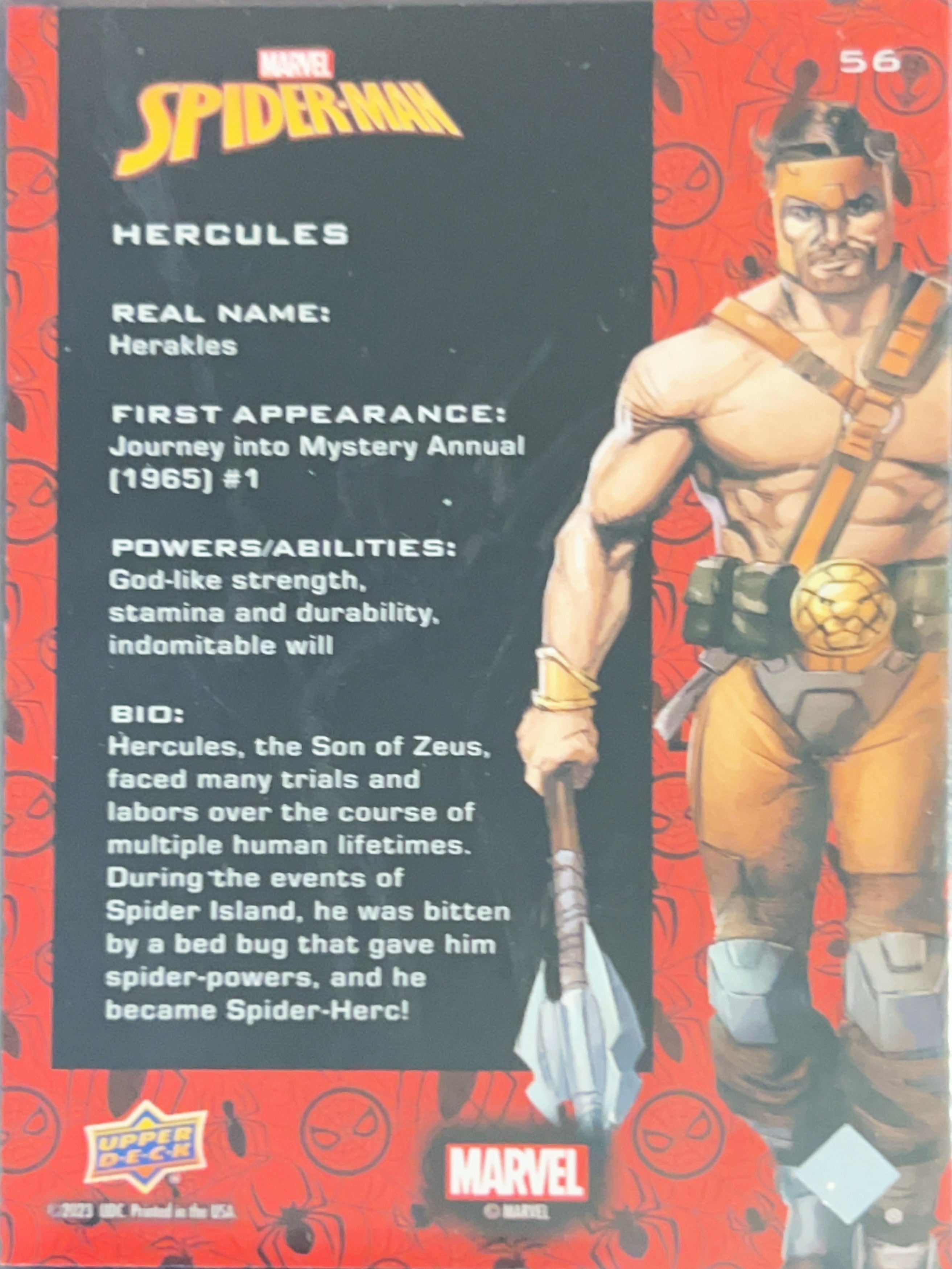 2023 Upper Deck Marvel Spider-Man Hercules #56