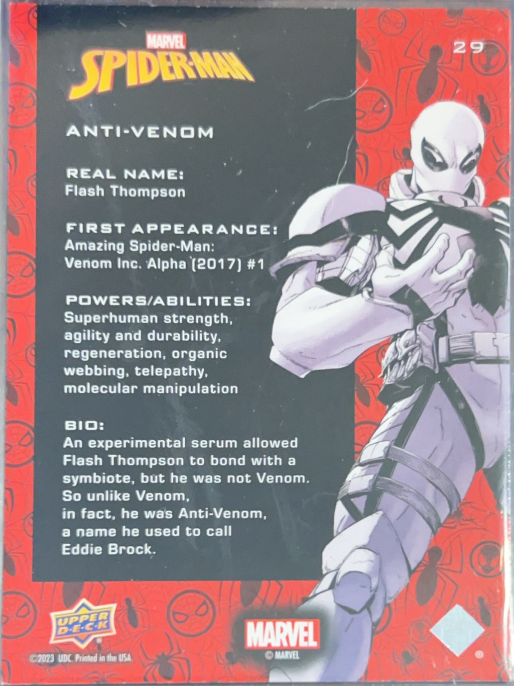 2023 Upper Deck Marvel Spider-Man Anti-Venom #29